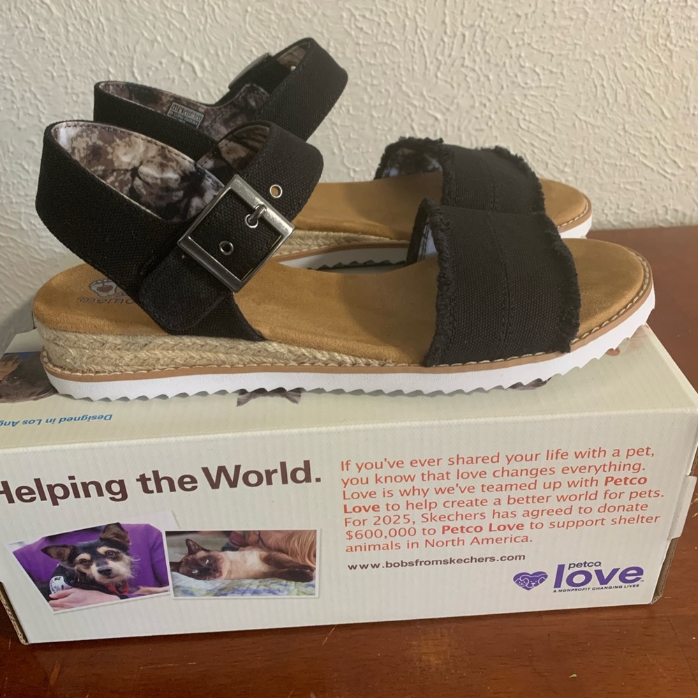 BOBS from Skechers Black Sandals